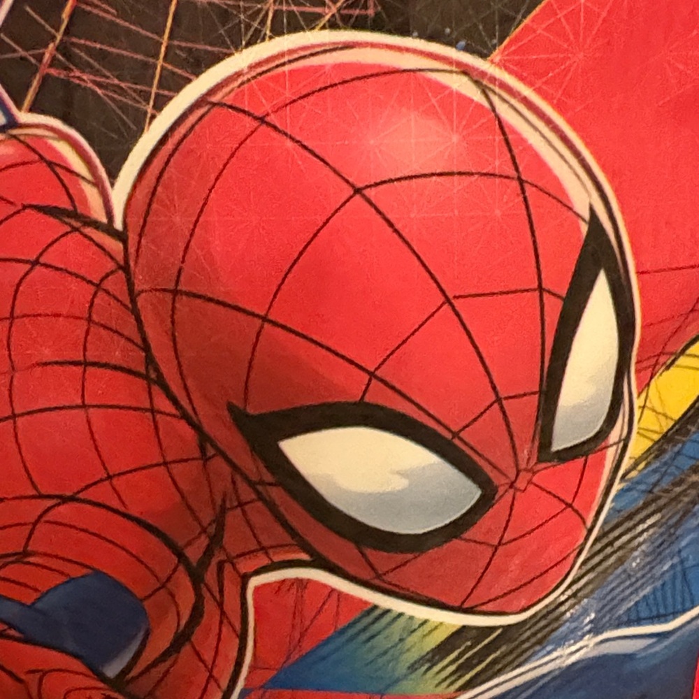 NWOT MARVEL Spiderman Red and Blue Kids Backpack 11” x 9” lightweight